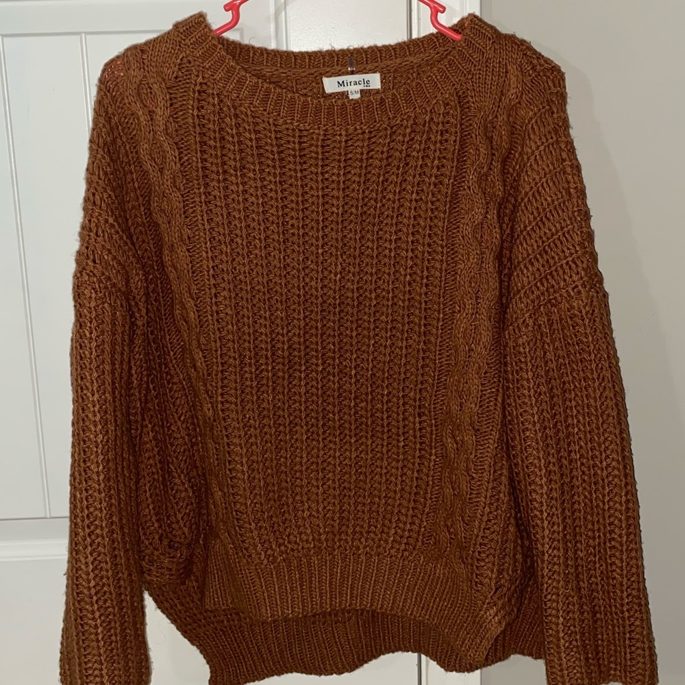 Orange sweater